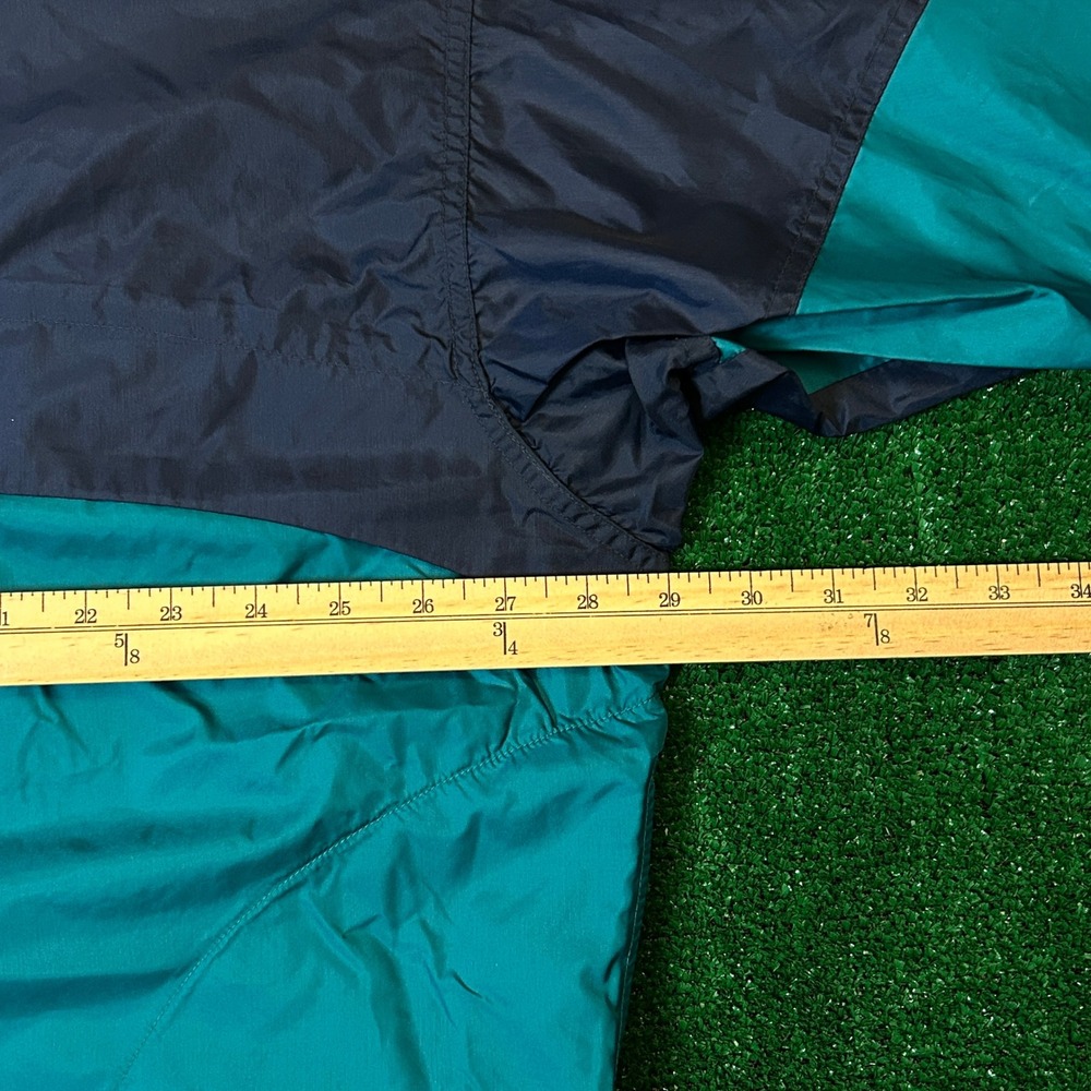 Vintage Nike Windbreaker Mens Large Teal Navy Miami Dolphins NFL Quarter Zip - Picture 9 of 12